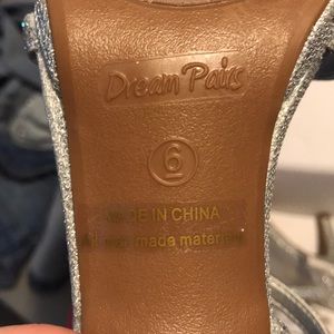 silver sparkly prom shoes